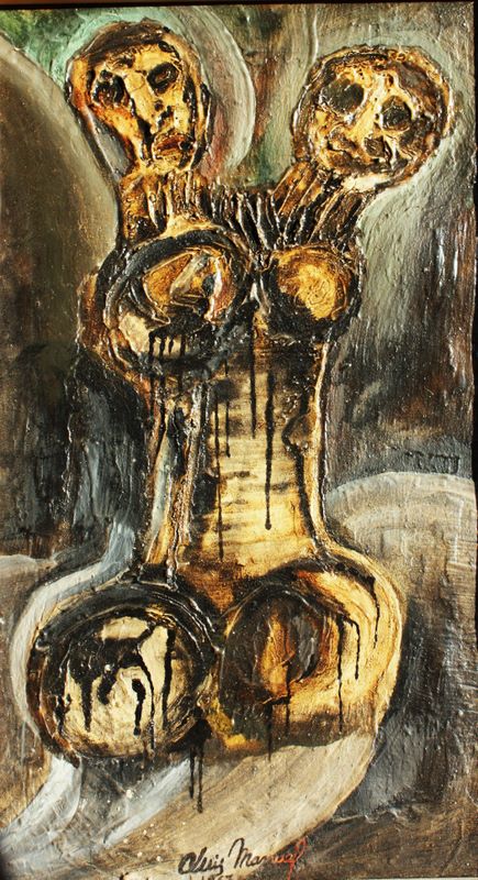 Bicefalia africania II - oleo. s. tela 48x27