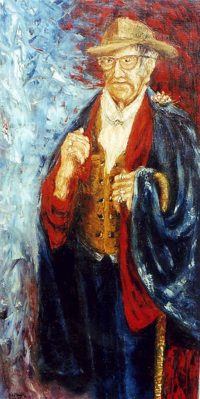 El Tio Porto - Personaje atipico - 	Óleo sobre tela	96x49