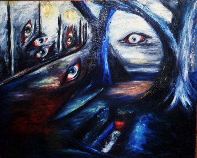 10 - Lacrimosa-Hert Mozart,¿Acaso Bocamé''1959''Oléo s. tela 50x61-