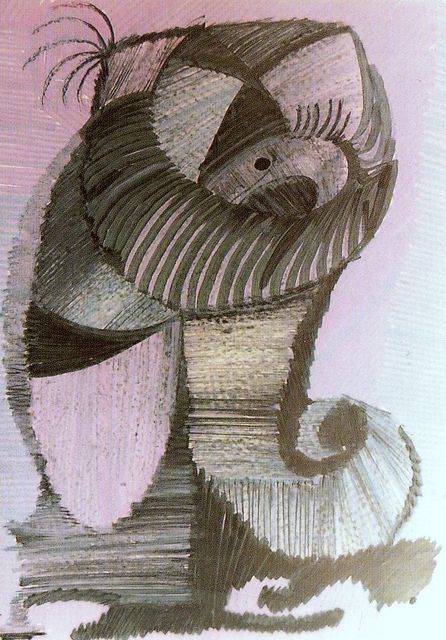 07 -Cabeza observante -S. Cuché -35 x 25 -Flomasters -ll -