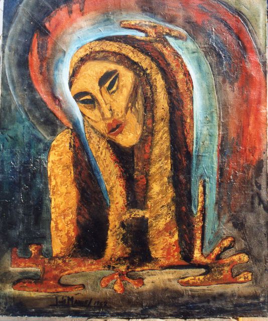 03 - Virgenzuca de la boca - Oleo s. tela - 60x47.