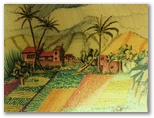 01 -El pueblo de los Torráos -S. Cartulina - 30 x 60 -Paisaje -Flomasters -lV -