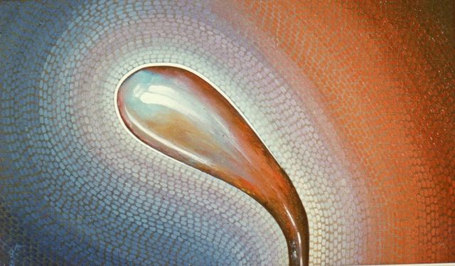 07 -Bis. Lagrima  invertida -ll -Oleo S. Tela -27 x 35 -Puntillismo -