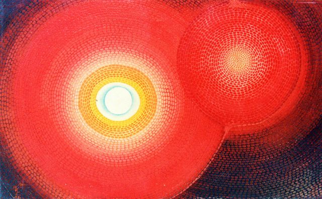 18 - Disgregacion de dos -Oleo S. Tela -54 x 65 -Puntillismo -