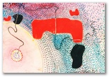 04 -Encuentro -1 -Tinta china s. Cartulina 27 x 35 -Puntillismo -