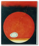 25 -Ameba lunar -Oleo S. Tela -65 x54 -Puntillismo -