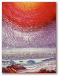 27 -El Alba -Oleo S. Tela -35 x27 -Puntillismo -