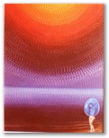 28 -Ella -II -Oleo S. Tela -35 x27 -Puntillismo -