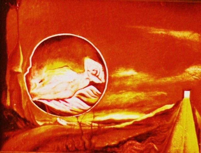 06 -La maja rosa -Oleo S. Tela -60x90 -Subrrealismo -