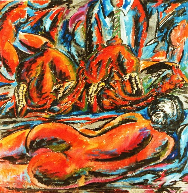 02 -En el pais del todo se vende -Acrílico S. tela -130 x 120 -Rondó -