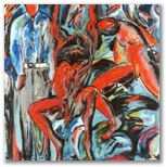 12 -En el pais del todo se vende -lll -Acrílico S. tela -130 x 120 - Rondó -